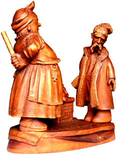 Семья 2007, деревянная скульптура, вид 2. Резьба по дереву. Сувенирная продукция. Бизнес сувенир. Оригинальный  подарок в традициях народных промыслов Украины. (36 КБ)